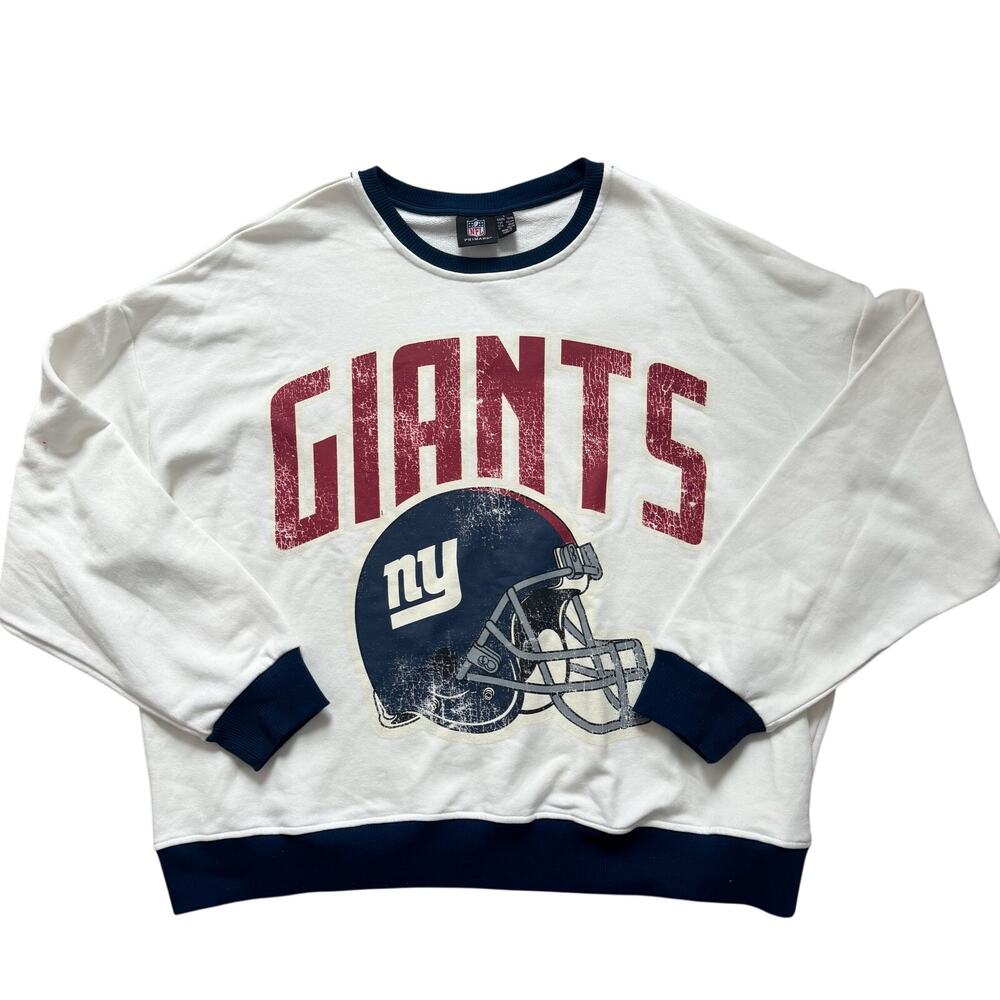NFL x Primark New York Giants Sweatshirt Crewneck Size Large